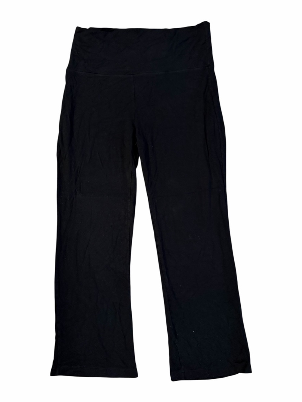 Soft Surroundings Oversized Black Wide-Leg Yoga Pants